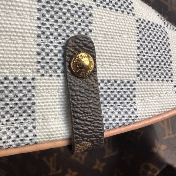 LOUIS VUITTON Bob Azur Damier Checkered Navy Blue Ivory Bucket Hat S/M - Picture 3 of 10